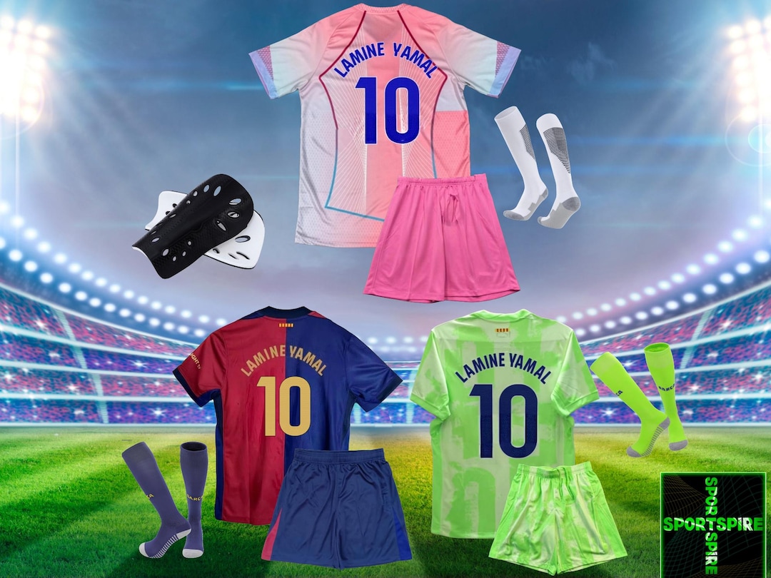 Lamine Yamal #10 Youth Soccer Kit | Barcelona Inspired Jersey