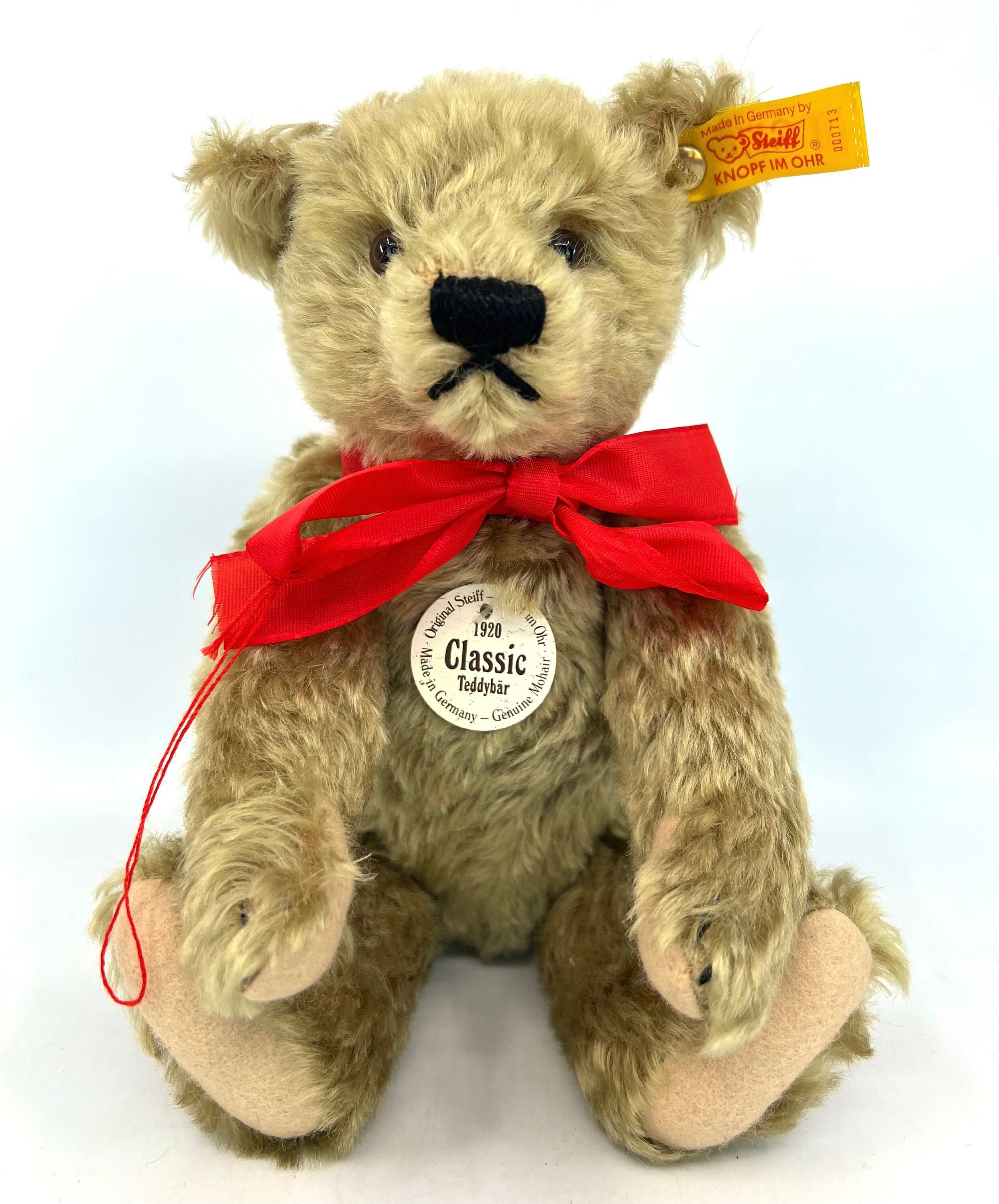 Steiff Classic 1920 Teddy Bear 2003 Brass Mohair Replica 25cm 10