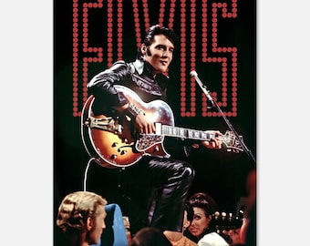 ヴィンテージポスター エルヴィス・プレスリー ザ・キング ライブオン