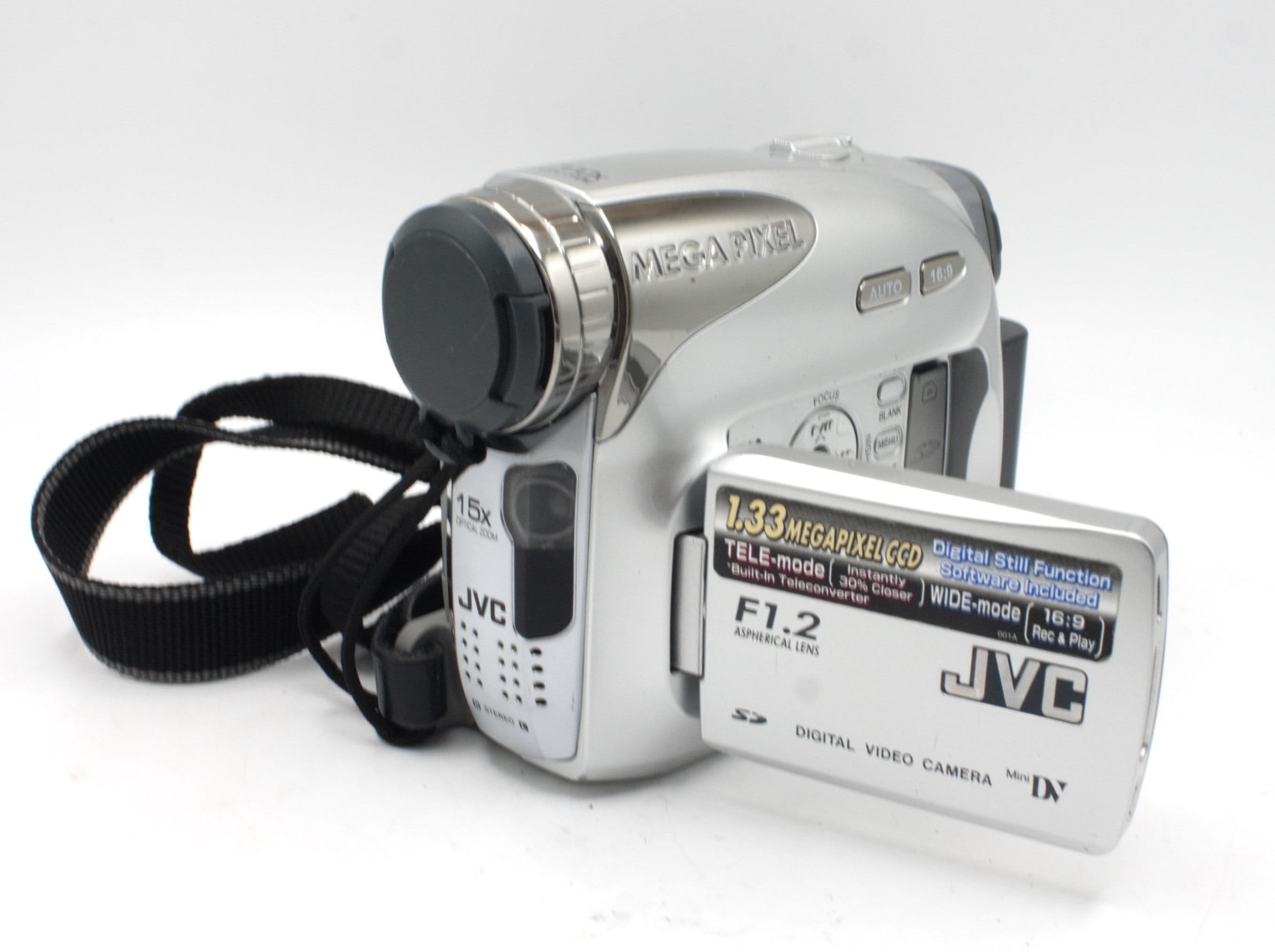 Vintage JVC Camcorder Mini Video Camera Recorder Color LCD Screen