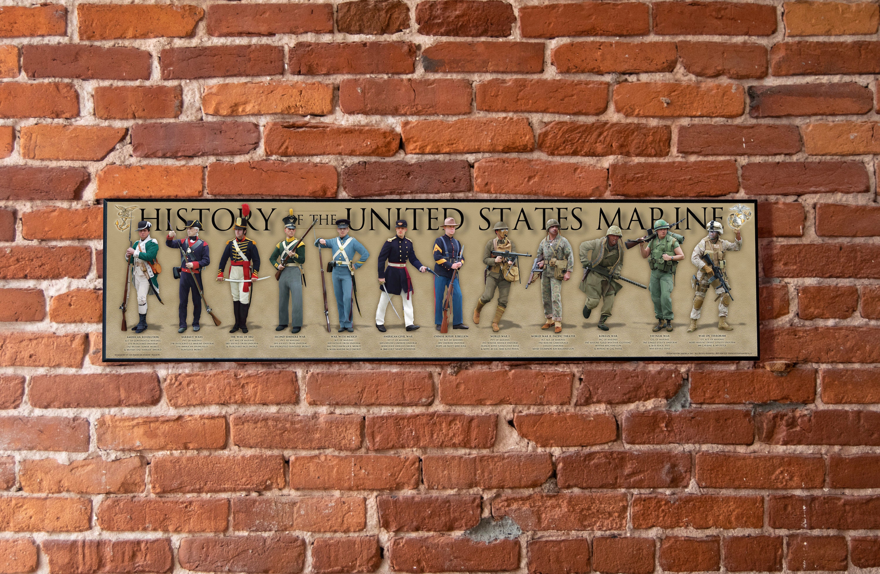 History of the United States Marine Poster Print, Simper Fi