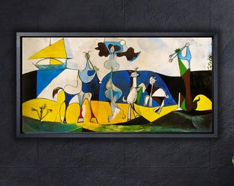 パブロ・ピカソ「人生の喜び」1945年 キャンバスアートプリント、近代