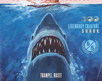 MTG Jaws Relentless Predator Proxy - Etsy