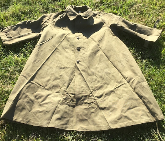 French Army WW2 1940s Men M38 MOTORCYCLE COAT Overcoat