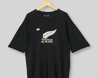 Vintage 90s Canterbury New Zealand All Blacks Steinlager Rugby