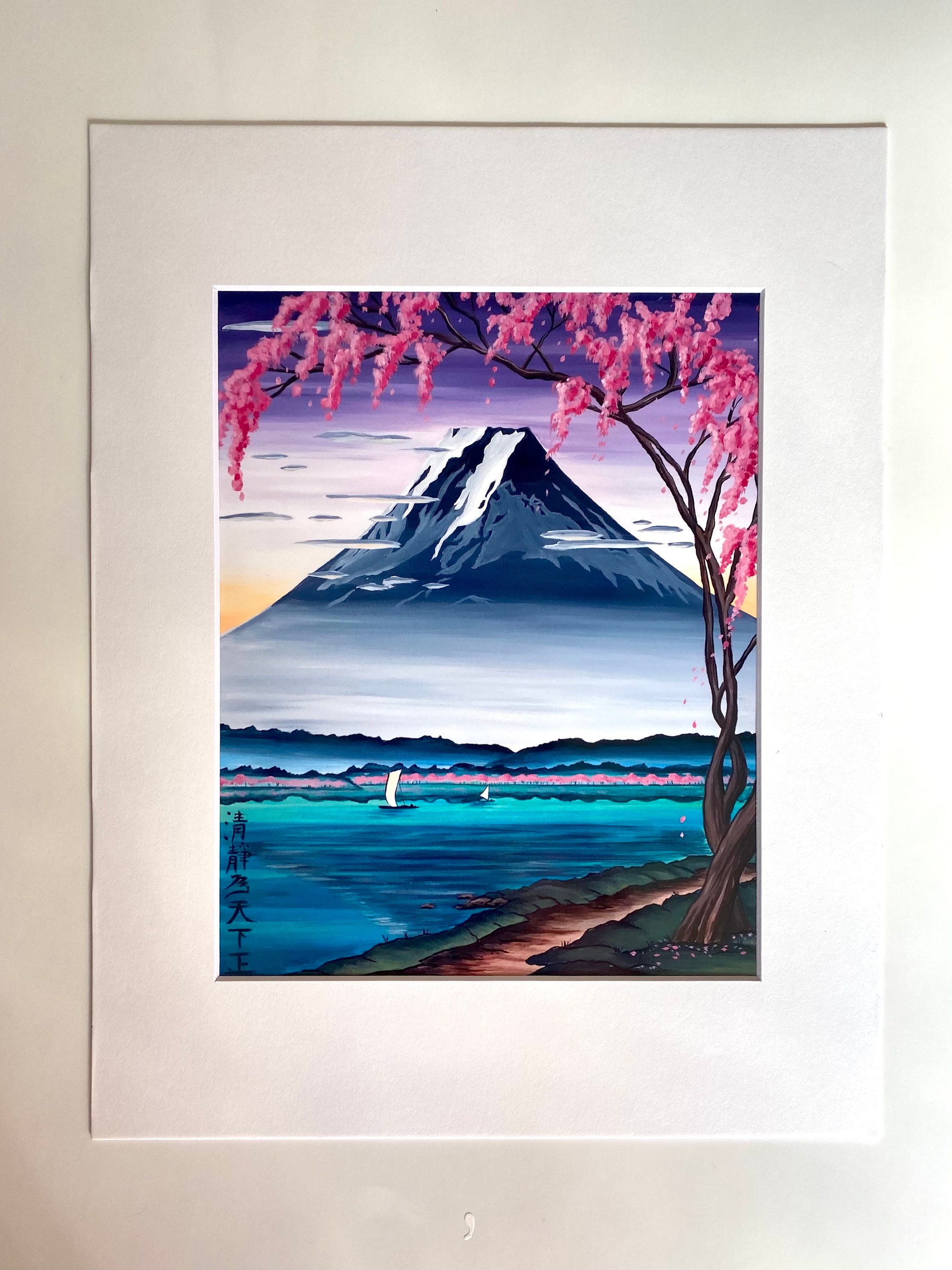 Mt Fuji artwork . Japanese art - Etsy 日本