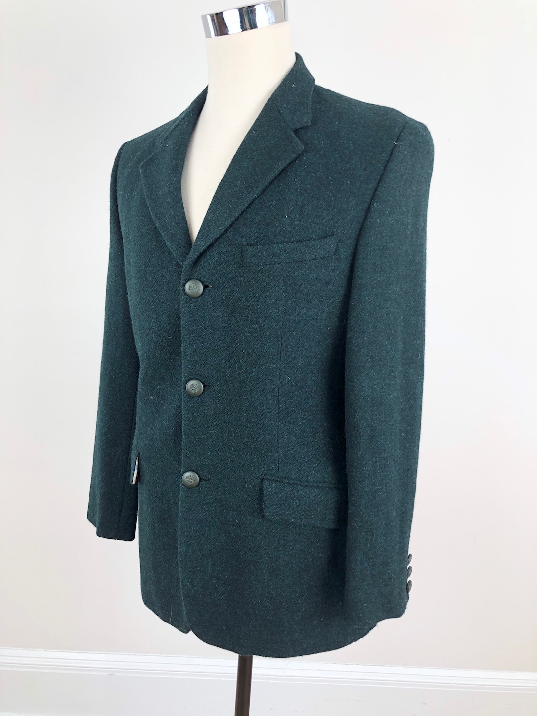 1990s Versus Gianni Versace Green Wool Suit Jacket M - Etsy