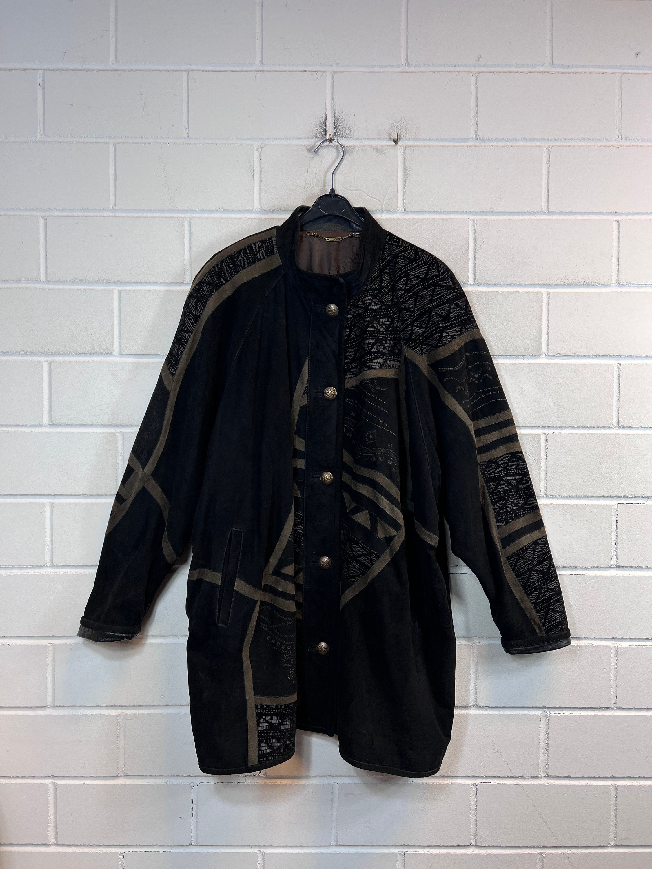 Vintage Zaspel Suede Leather Coat Women's Size L - XXL Suede