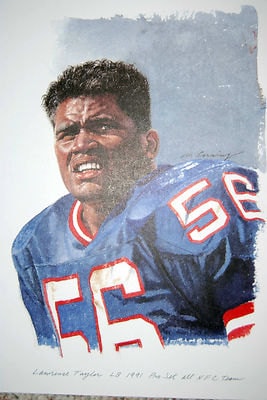 ローレンス・テイラー NFL ニューヨーク・ジャイアンツ プリント