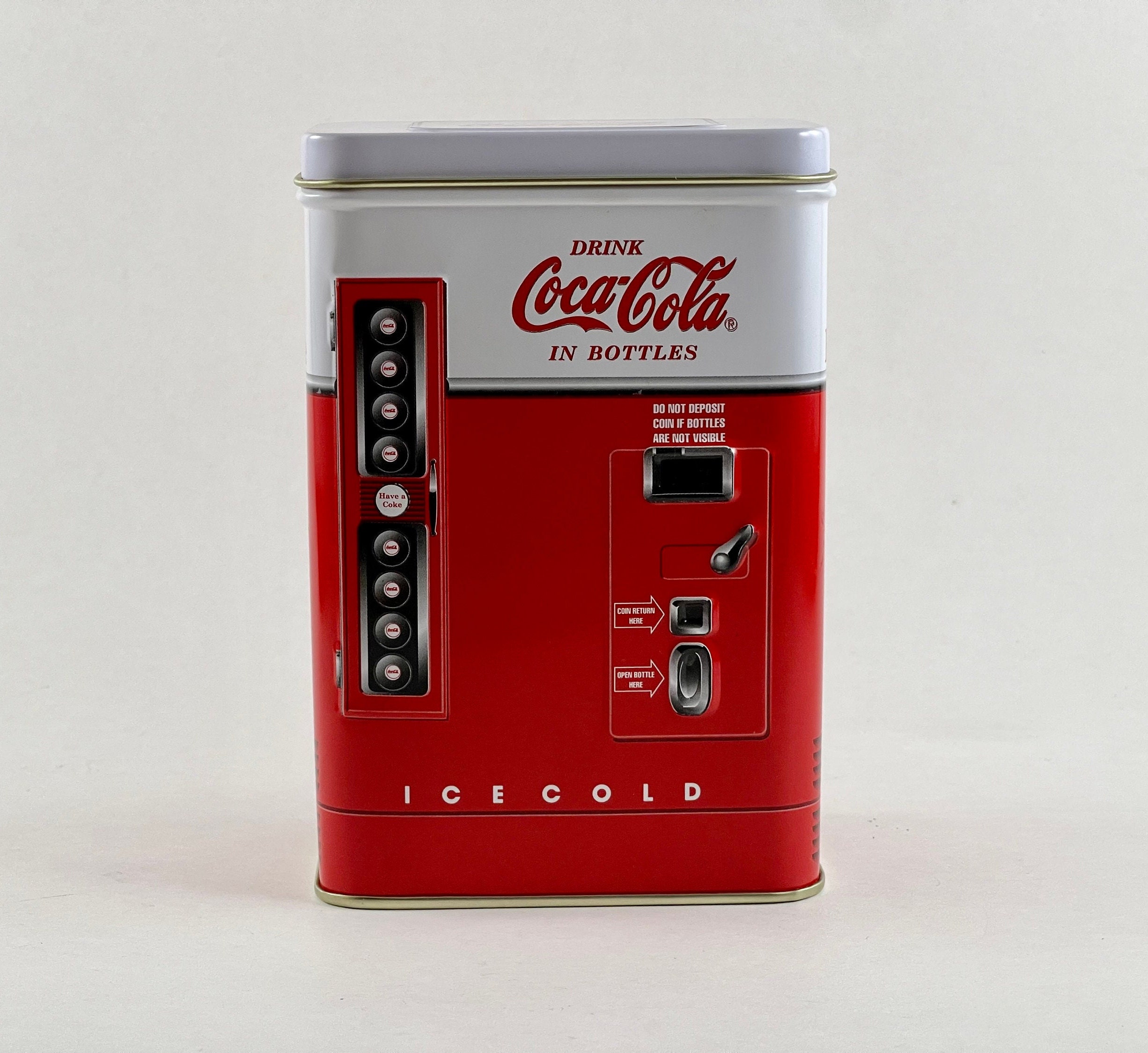 Vintage 1996 Coca-cola Vending Machine Decorative Tin - Etsy