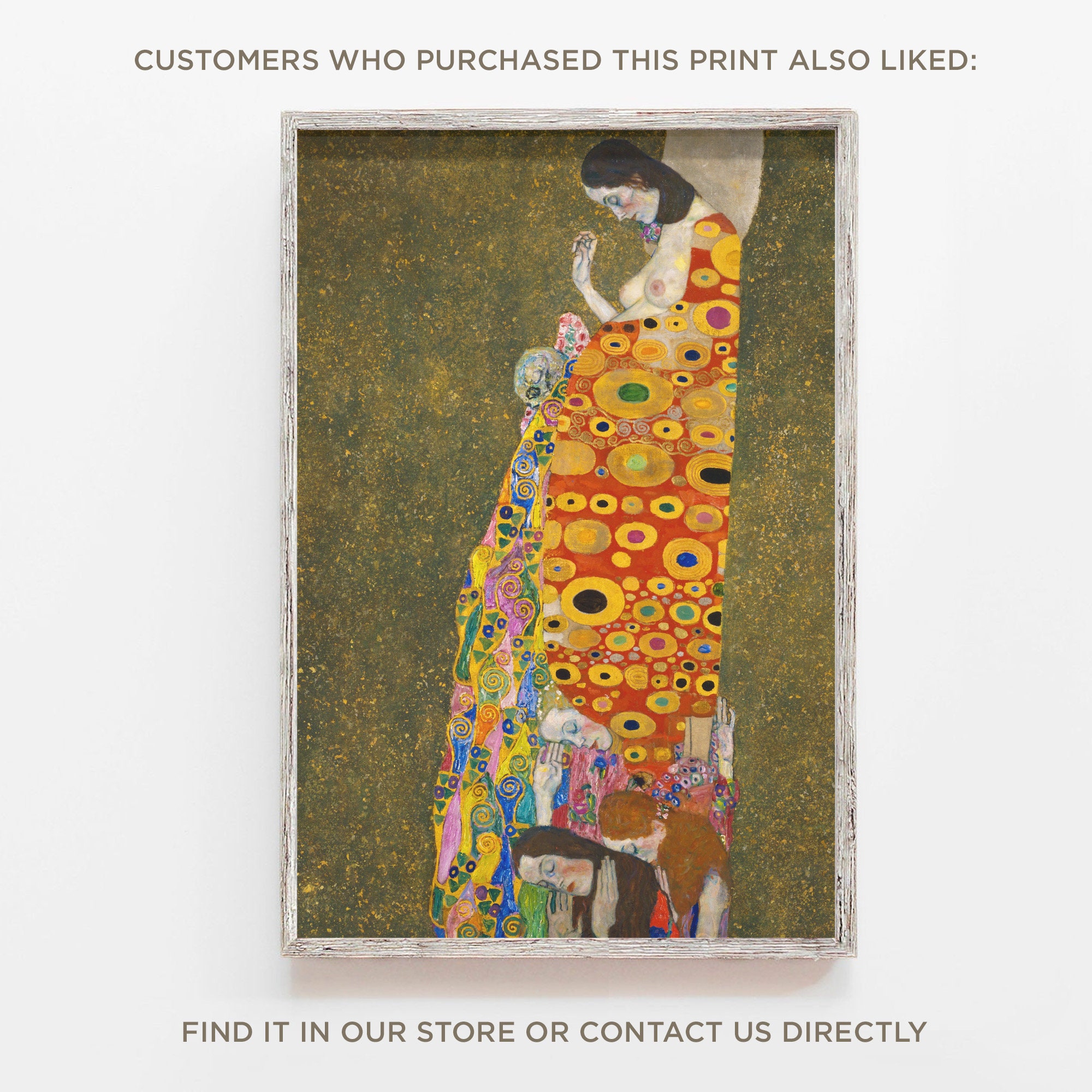 グスタフ・クリムト - 抱擁（1907年） - 古典絵画の複製 - 写真