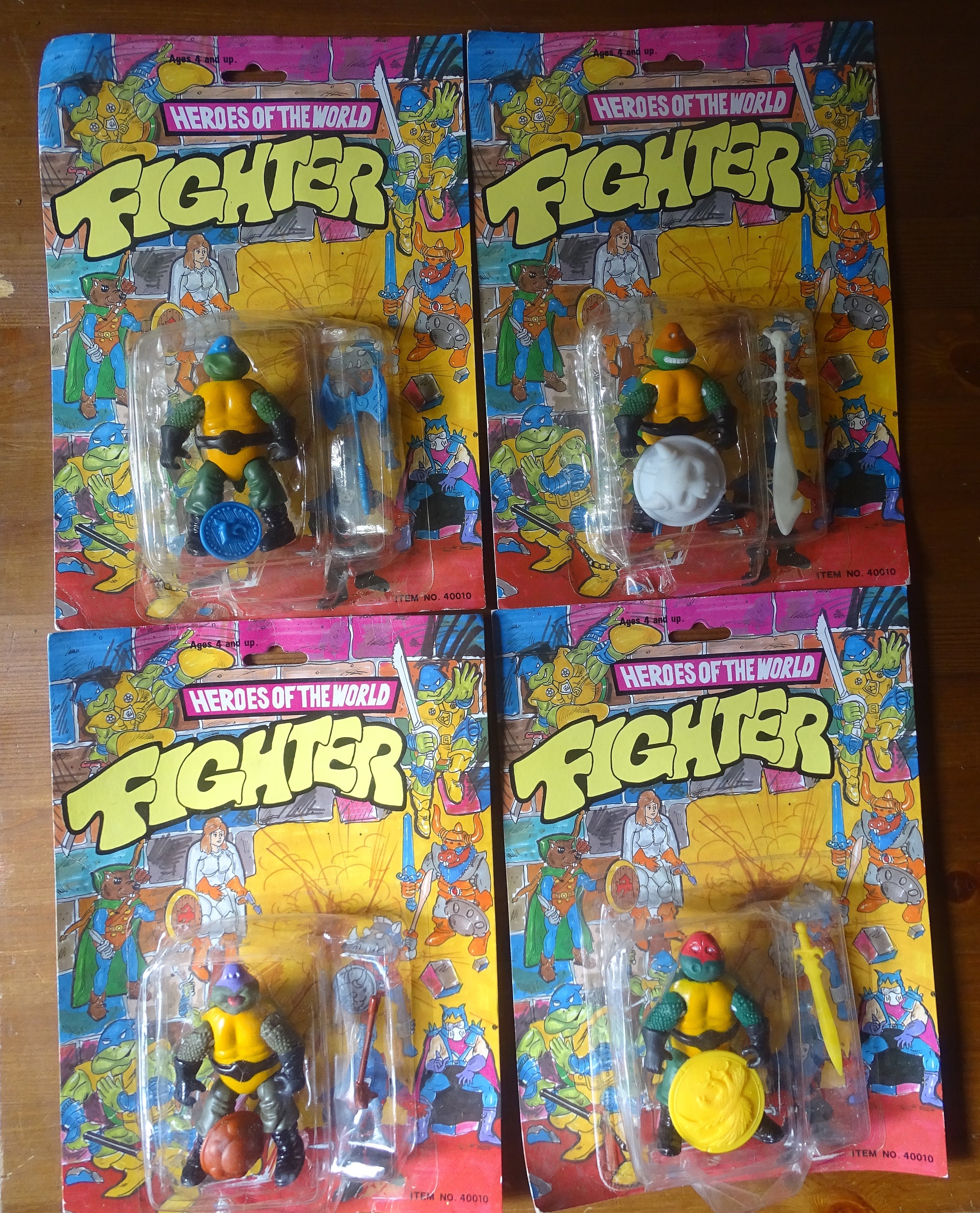 Heroes of the World Fighter TMNT AD&D KO Krang Ninja Turtles