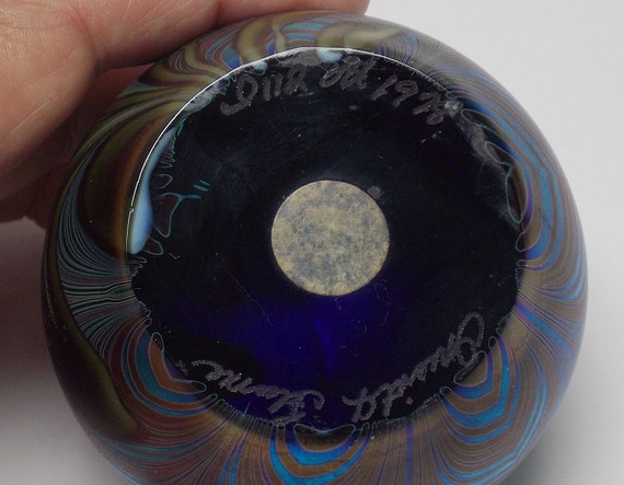 Orient and Flume Art Glass Paperweight - Etsy