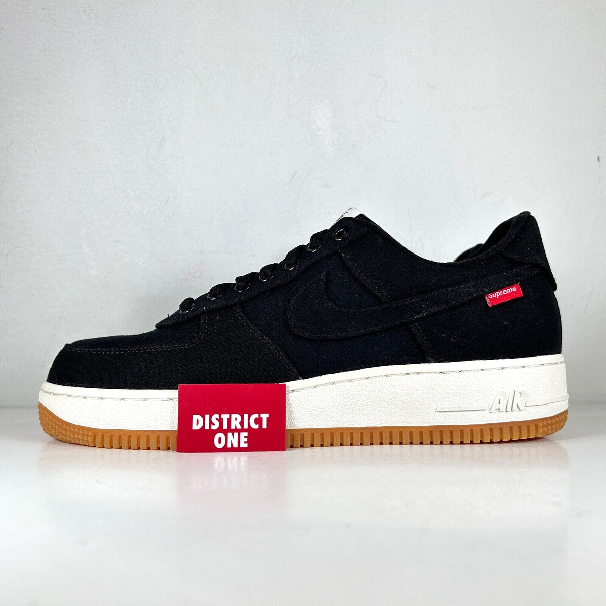 Supreme x Nike Air Force 1 Low Premium '08 NRG Black 2012 - Size 9