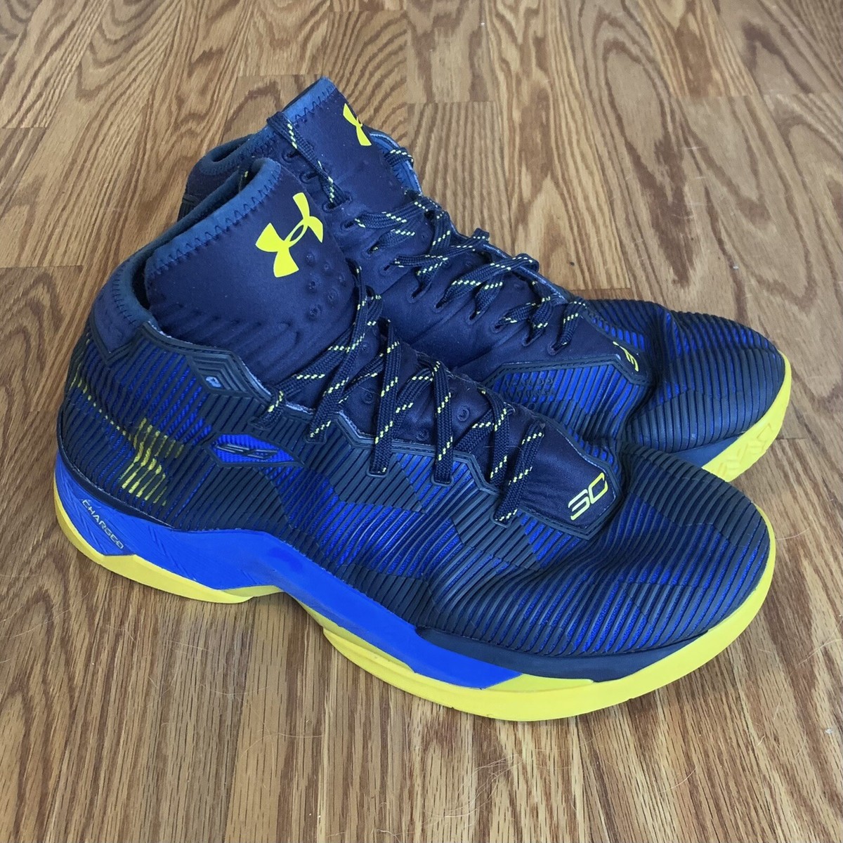 Mens Under Armour Stephen Curry 2.5 Dub Nation Blue Yellow Navy