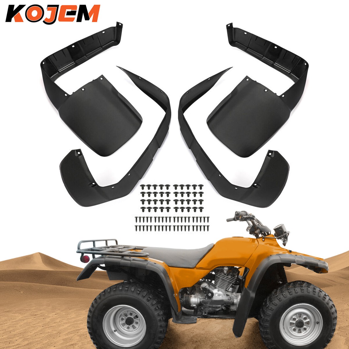 Mud Guards Kit Fit For 96-00 Honda FourTrax 300 TRX300 FW Fender