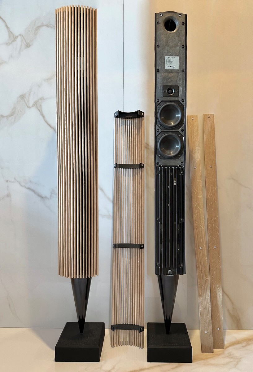 Beolab 8000 oak wood cover (pair) premium handmade for Bang