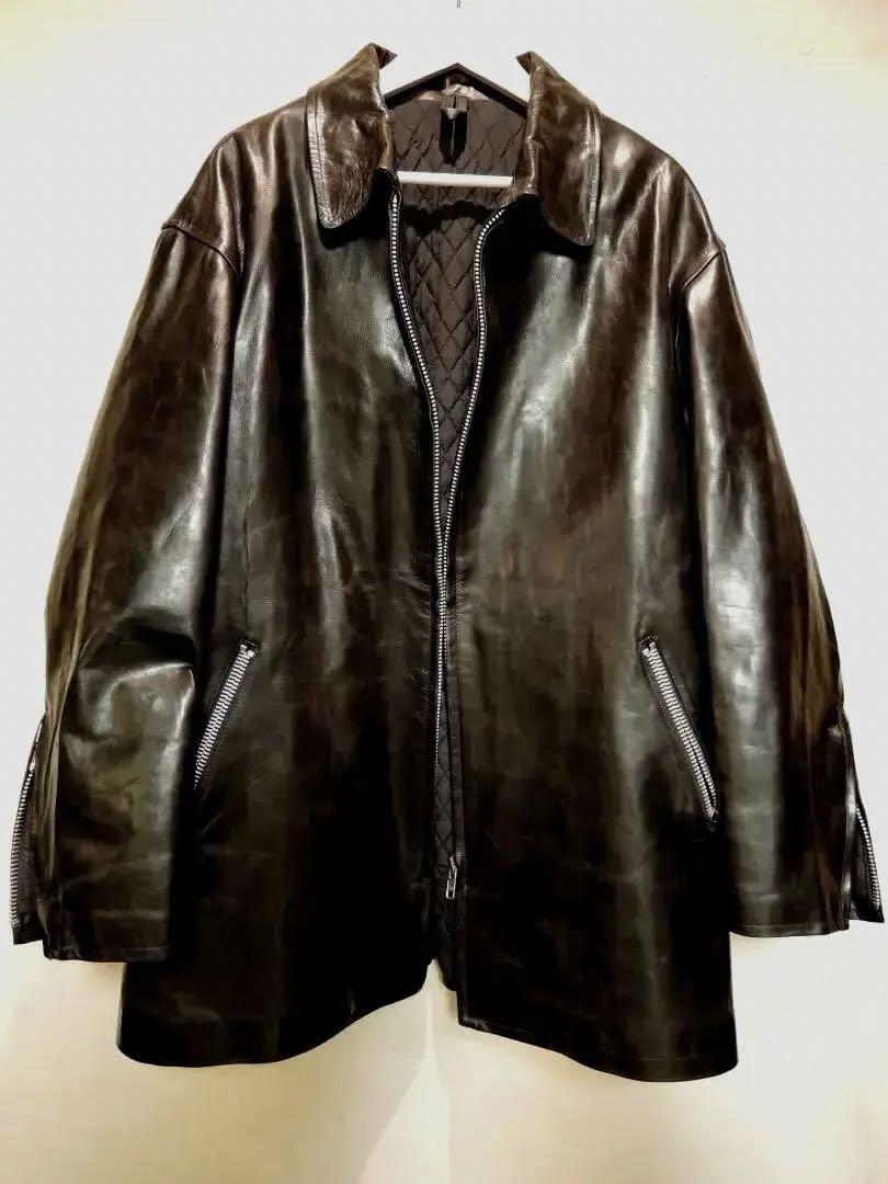 Yohji Yamamoto Leather Half Coat Rare Archive Collection | eBay