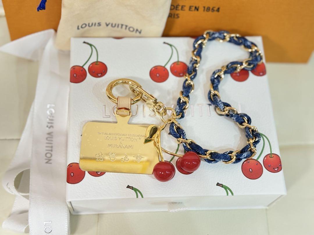 LOUIS VUITTON x Takashi Murakami M02623 Fortune Denim Cherry Bag