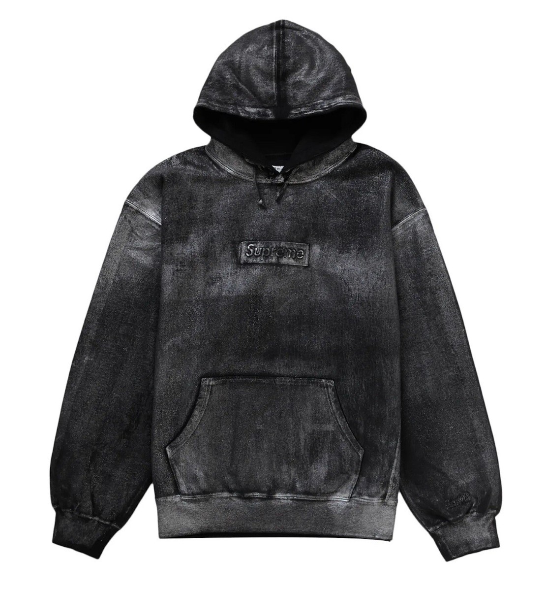 Supreme MM6 Maison Margiela Foil Box Logo Hoodie Black | Size M