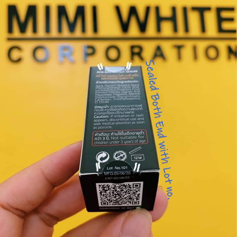 Mimi White AHA Serum Brightening Body Serum 30ml x 6 Ship from USA