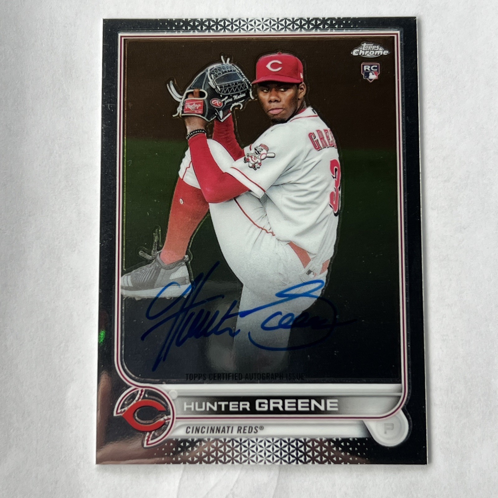 Hunter Greene 2022 Topps Chrome #RA-HG Rookie Auto Price Guide