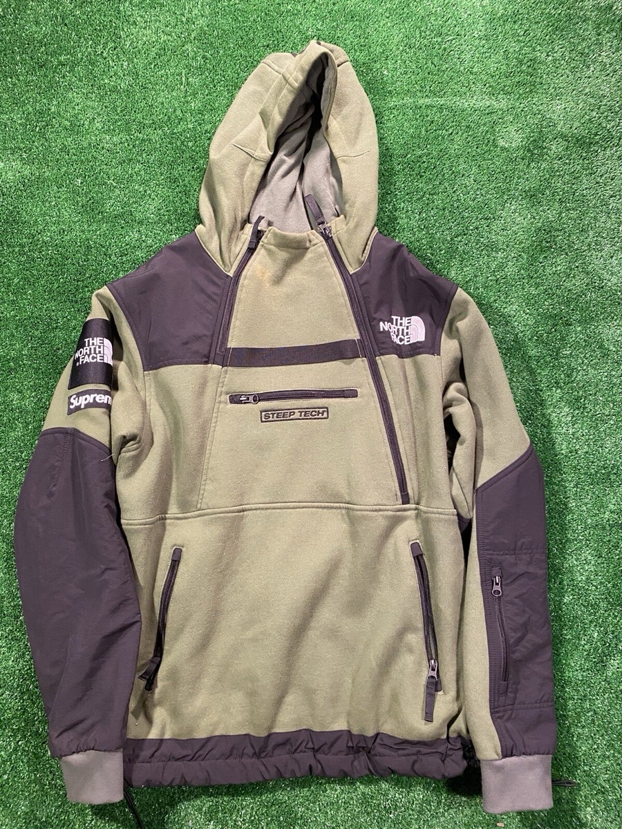 Supreme X The North Face Steep Tech Fleece Hoodie Size Medium