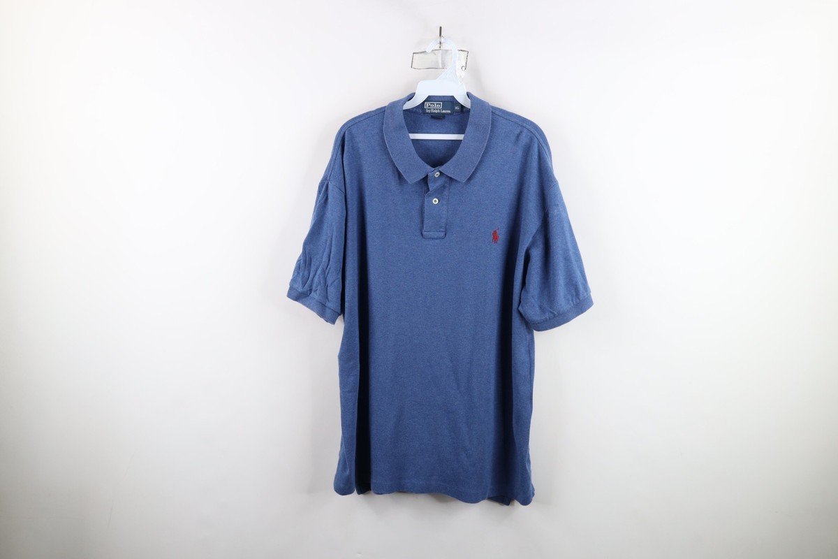 Vintage 90s Ralph Lauren Mens XL Faded Soft Cotton Touch Knit Golf