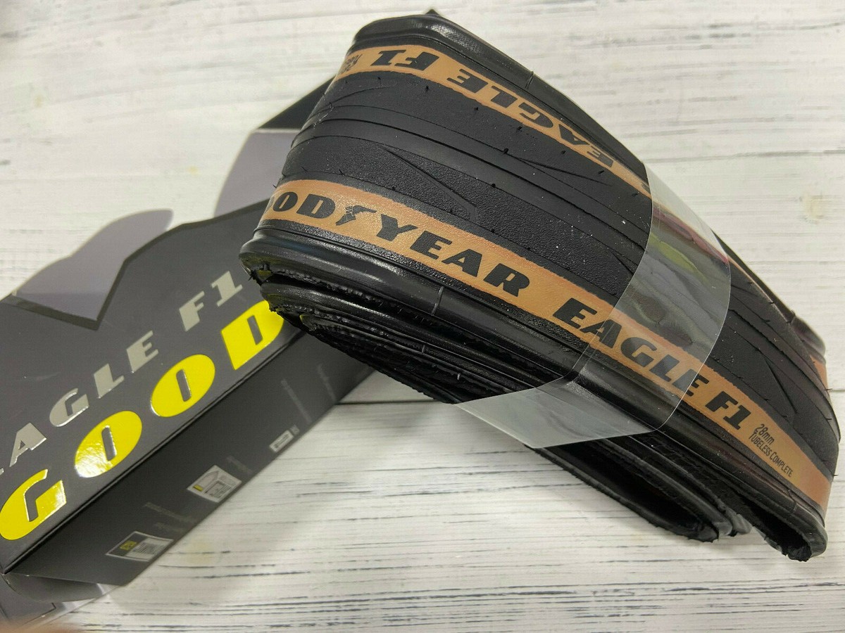 Goodyear Eagle F1 Tubeless Complete 700x28 Road Single Tire -Tan