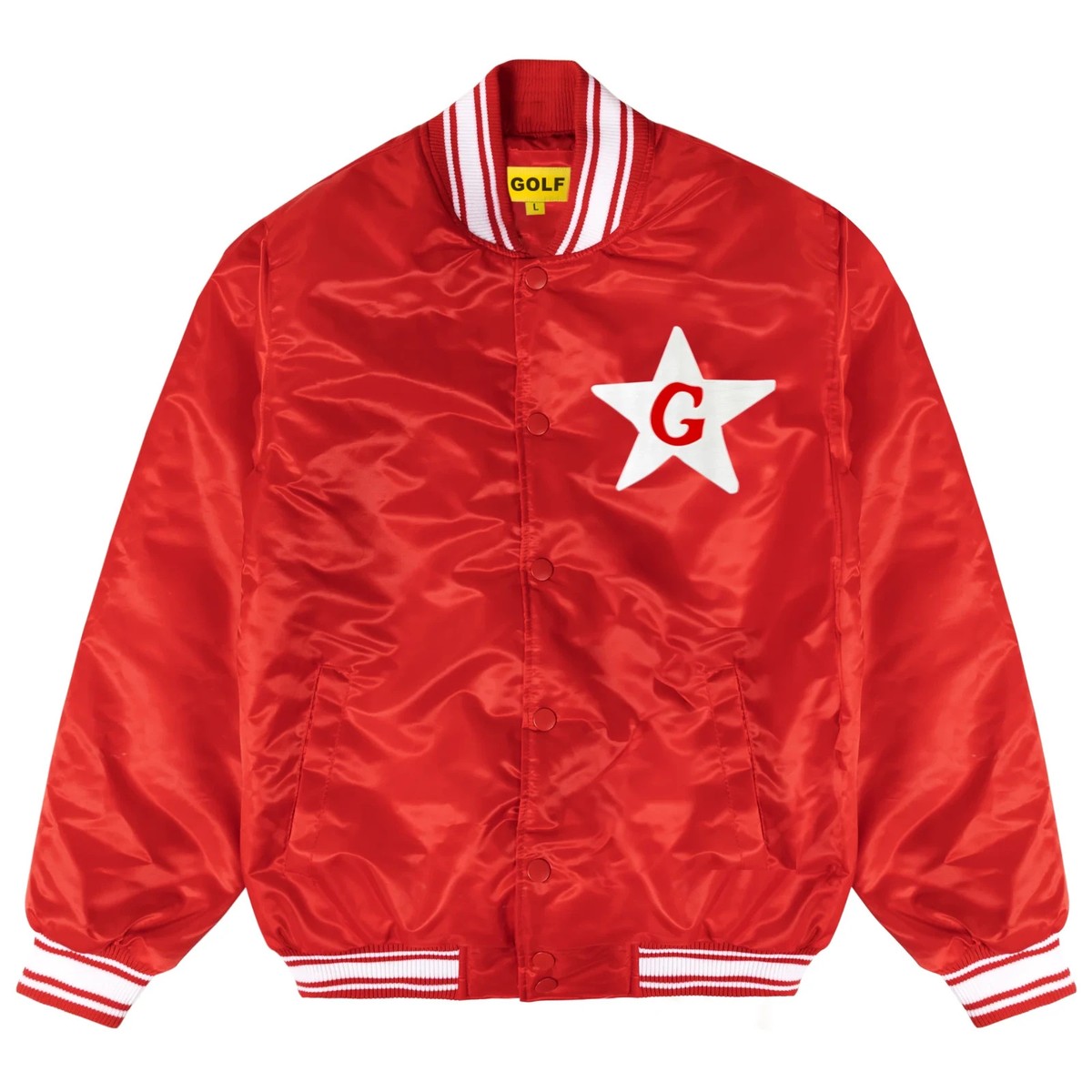 GOLF Tyler The Creator Dont Tap The Glass Bomber Jacket Red Size L