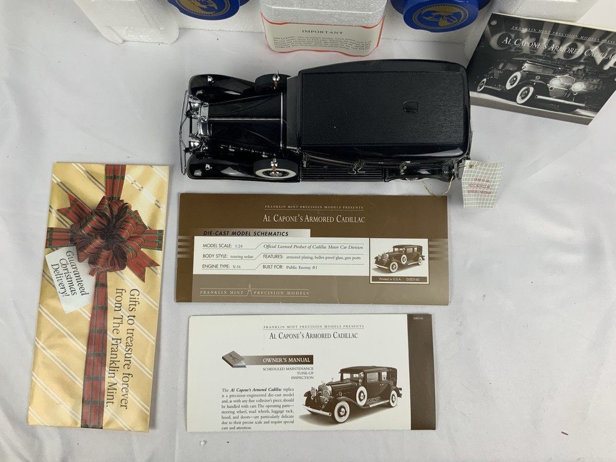 Franklin Mint 1:24 1930 Cadillac V-16 Al Capone's Armored Sedan