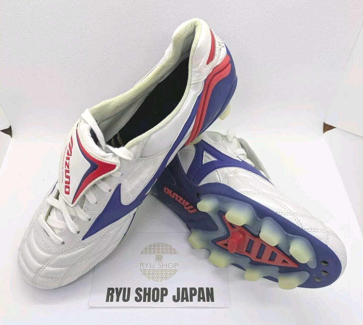 Mizuno Soccer Cleats MORELIA WAVE JAPAN White / Blue P1GA210325