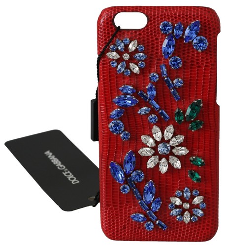 DOLCE & GABBANA Phone Case Cover Skin Black Leather White Logo