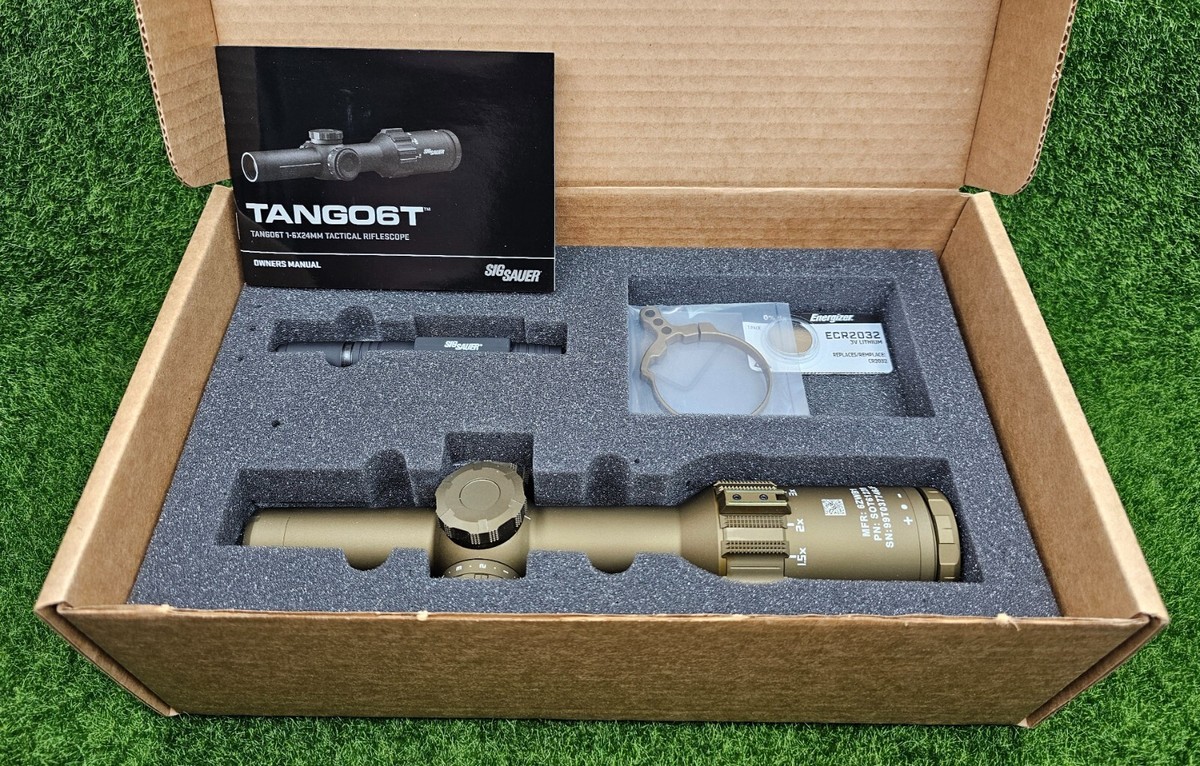 Sig Sauer TANGO6T Scope 1-6x24mm 30mm FFP DWLR6 Illum 0.2 MRAD
