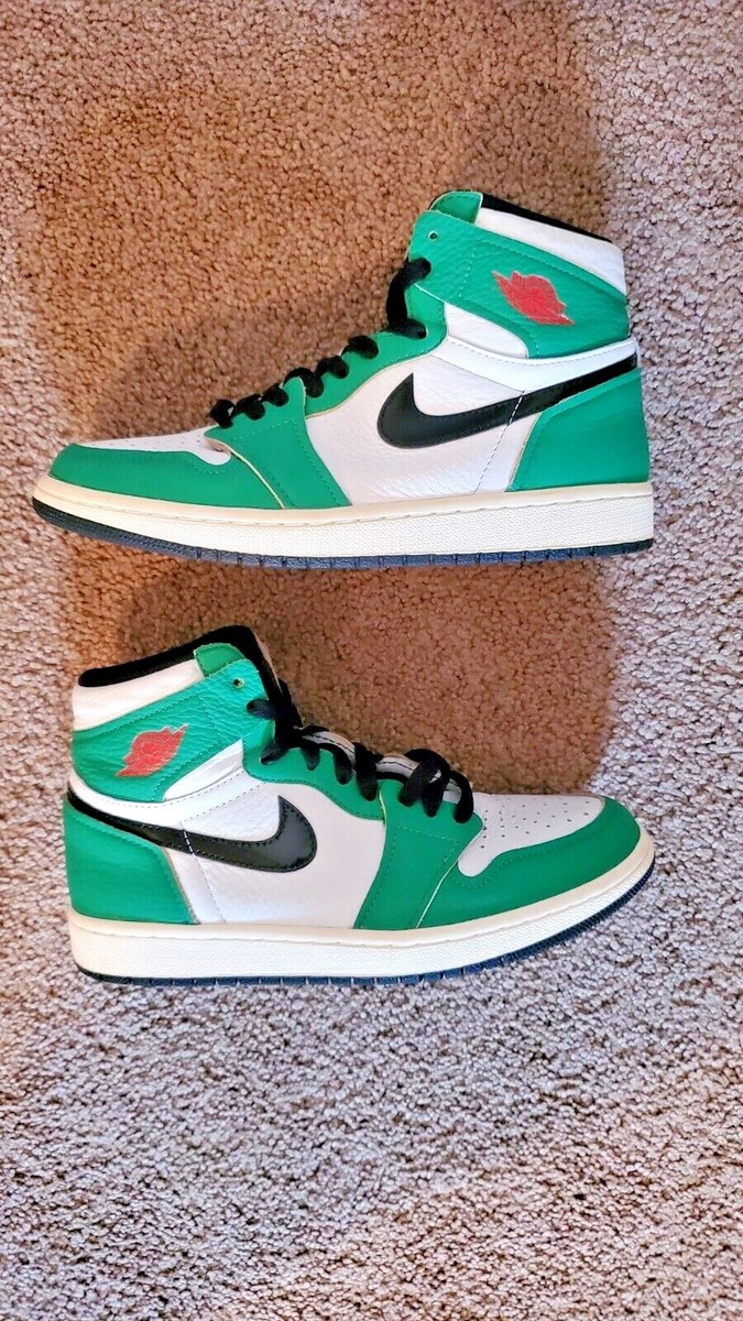 USED Nike Air Jordan 1 Retro High OG Lucky Green DB4612-300 white