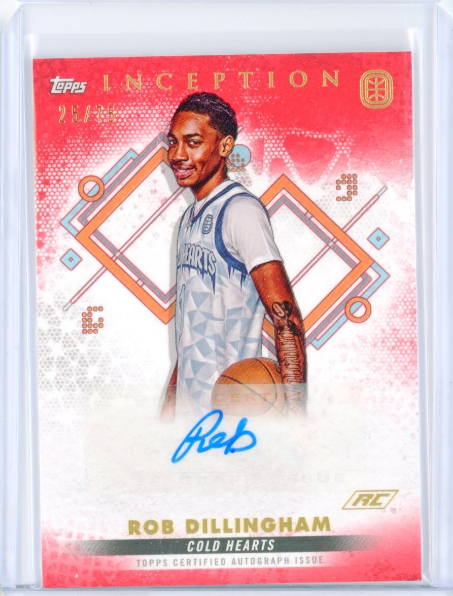 2022-23 Topps Overtime Elite Inception ROB DILLINGHAM RC Red AUTO