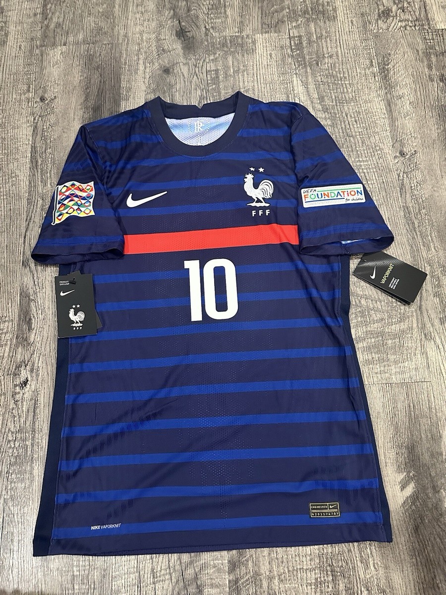 Kylian Mbappe France Vaporknit Nike 2021 Jersey Men's Size Small
