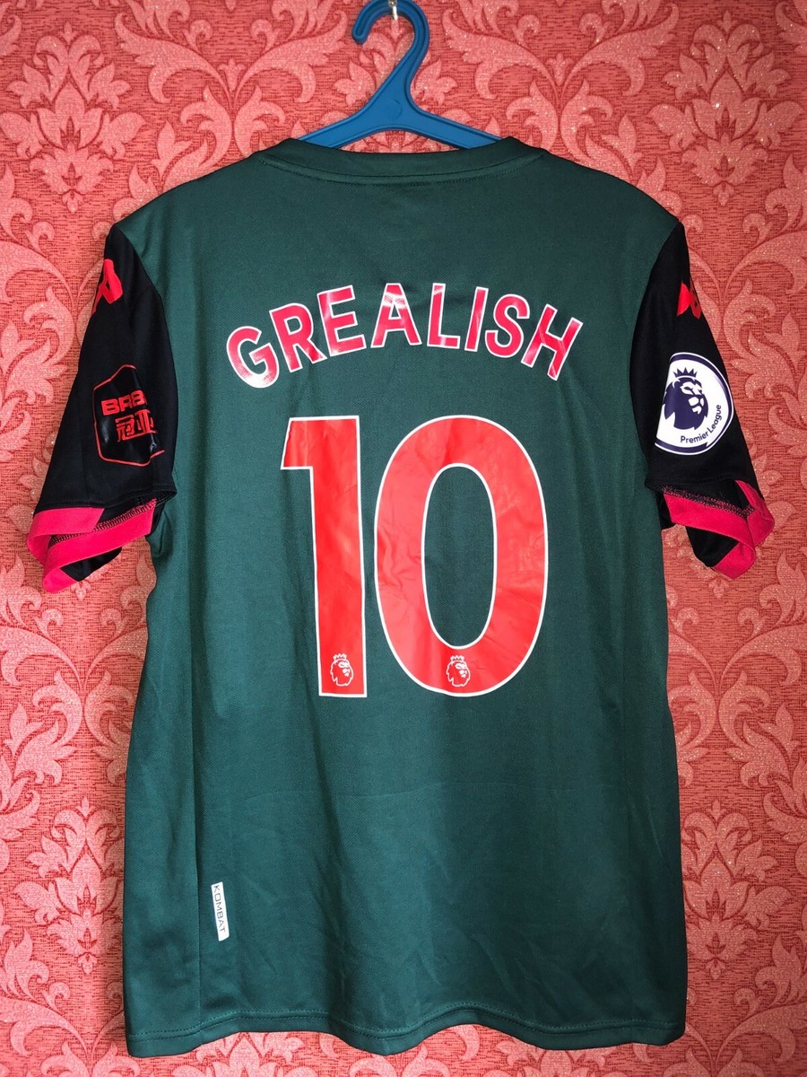 RARE Aston Villa 2019-2020 third football shirt #10 Grealish size
