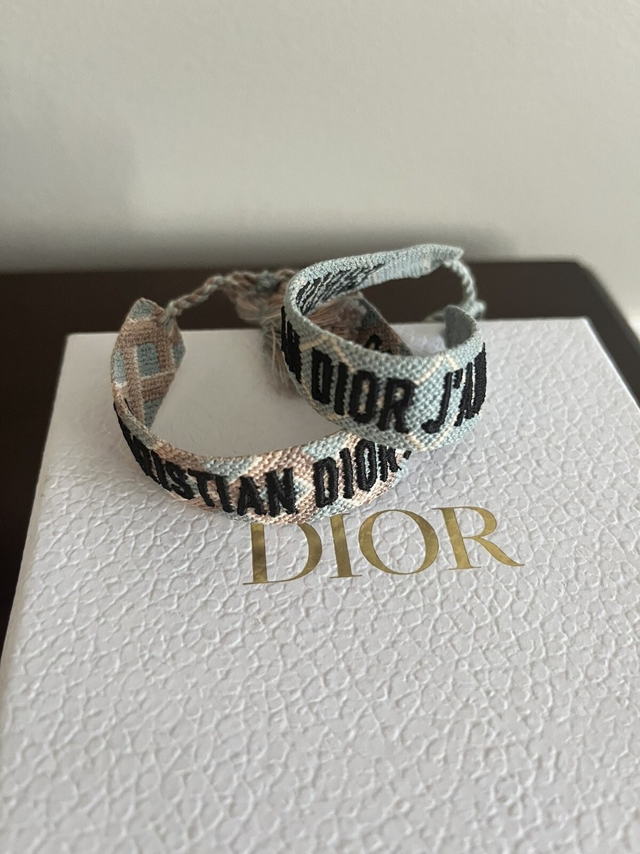 Christian Dior J'Adior Woven Friendship Bracelets Authentic Set of