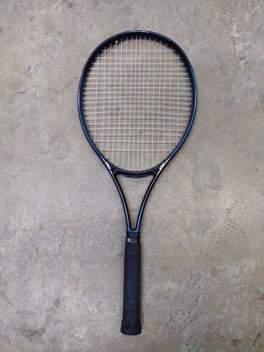Vintage Prince Graphite Pro XB Mid-Plus Racquet Teal No.4 Grip