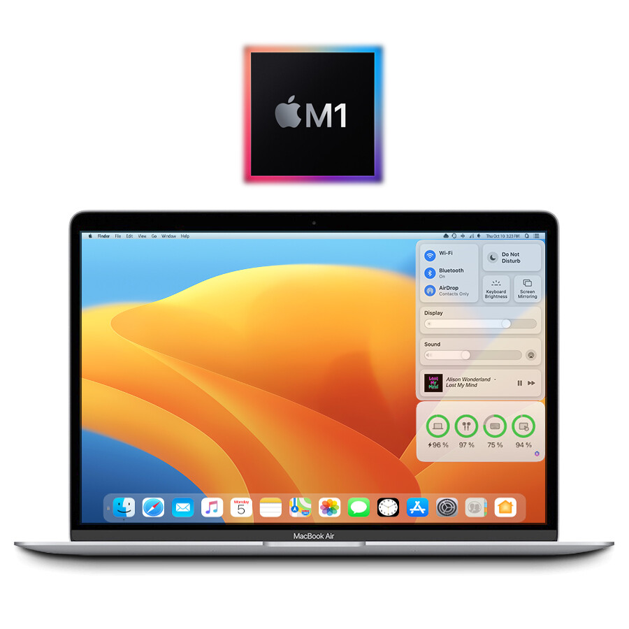 2020 Apple M1 MacBook Air 13 8GB/256GB SSD - (Silver) A2337 w/1