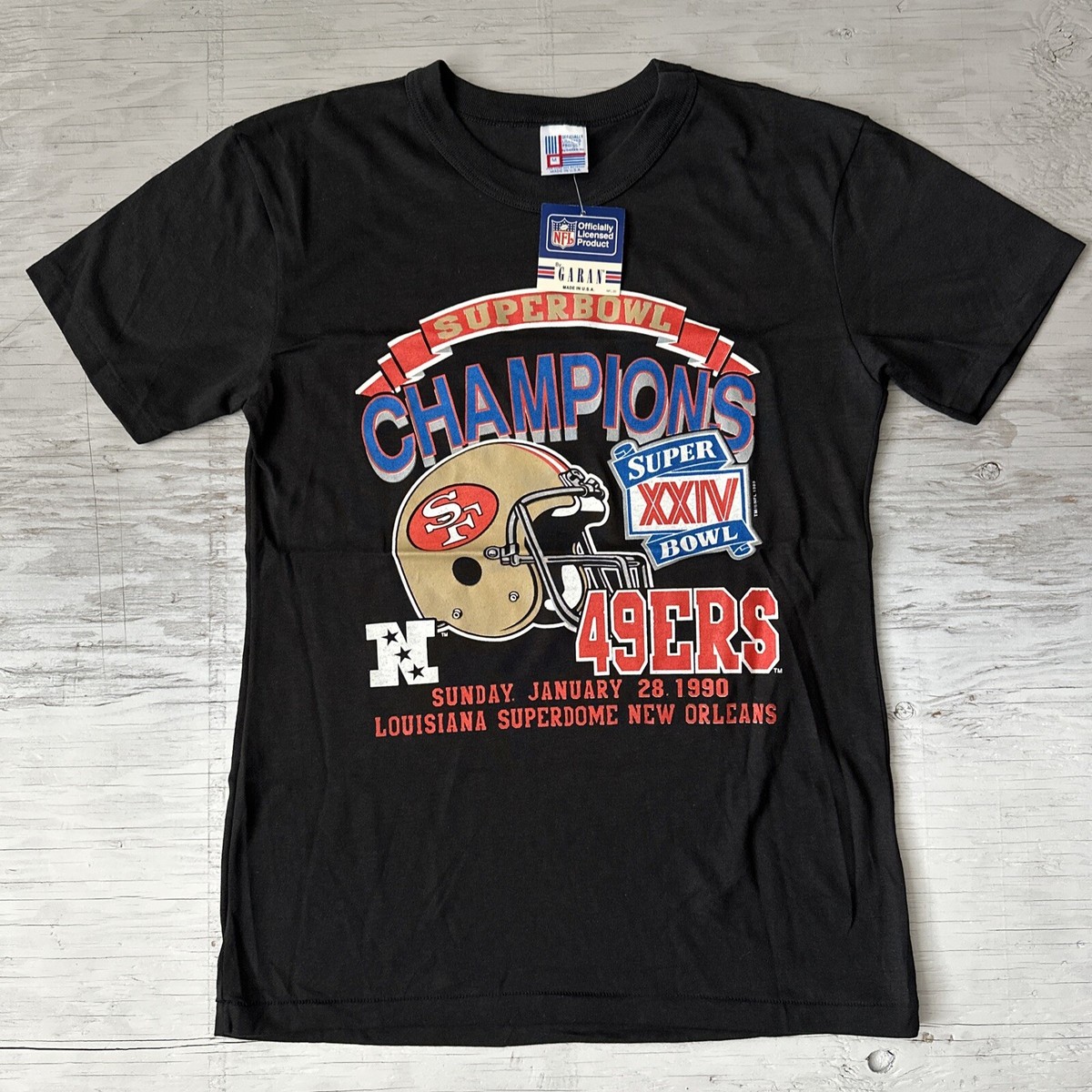 Vintage NFL NEW W/ Tags San Francisco 49ers Super Bowl XXIV Shirt