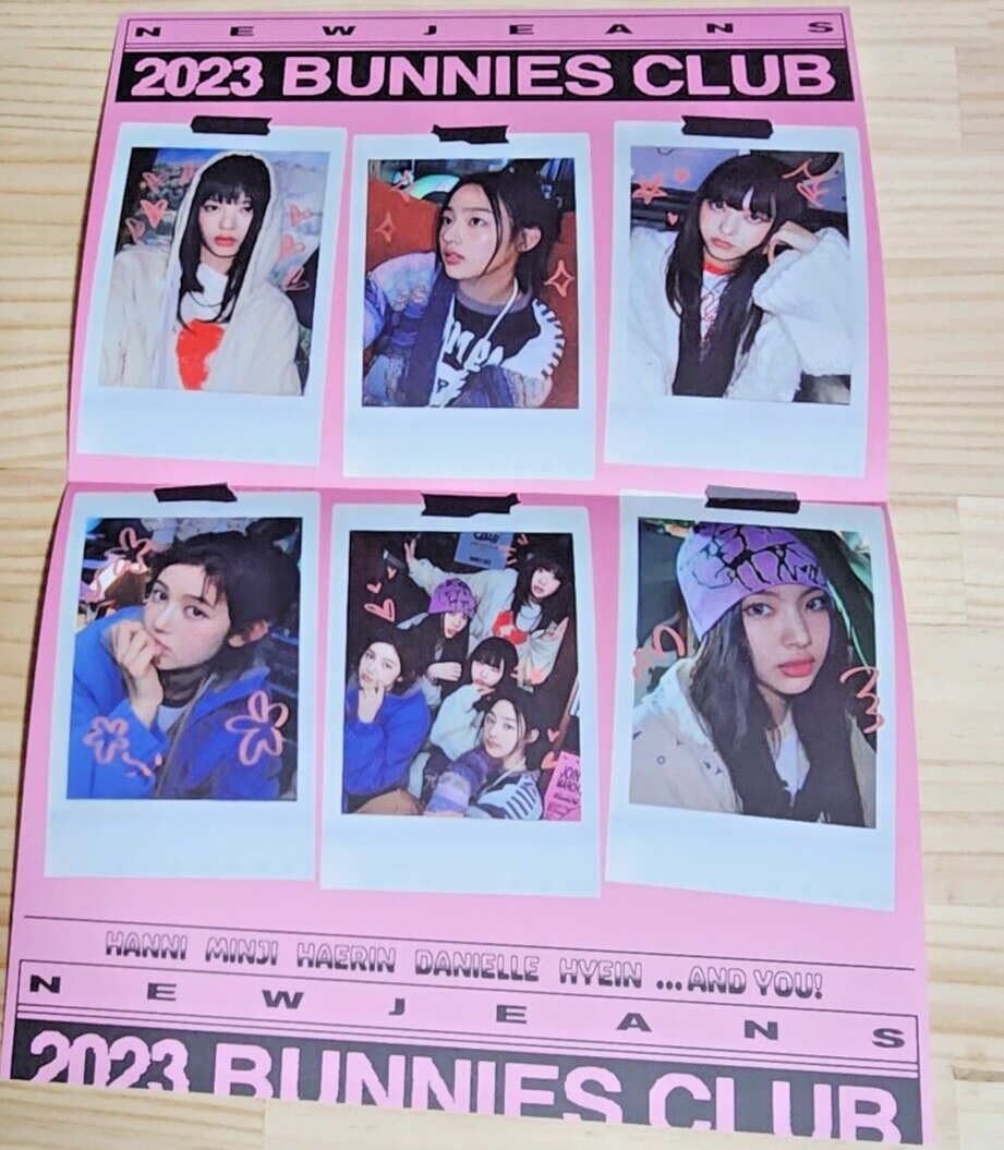 NewJeans Official Bunnies Club Fan Club Membership Kit Photocard