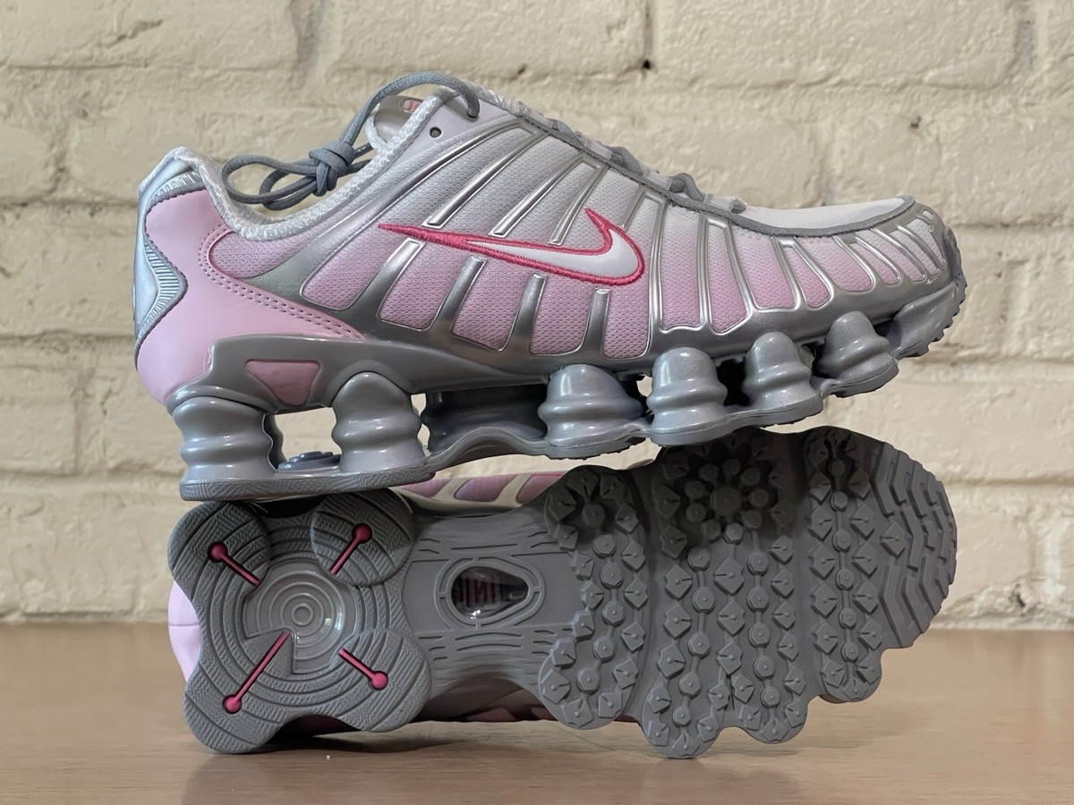 Nike Shox TL Metallic Platinum Pinksicle Pink Foam Women Size 8.5
