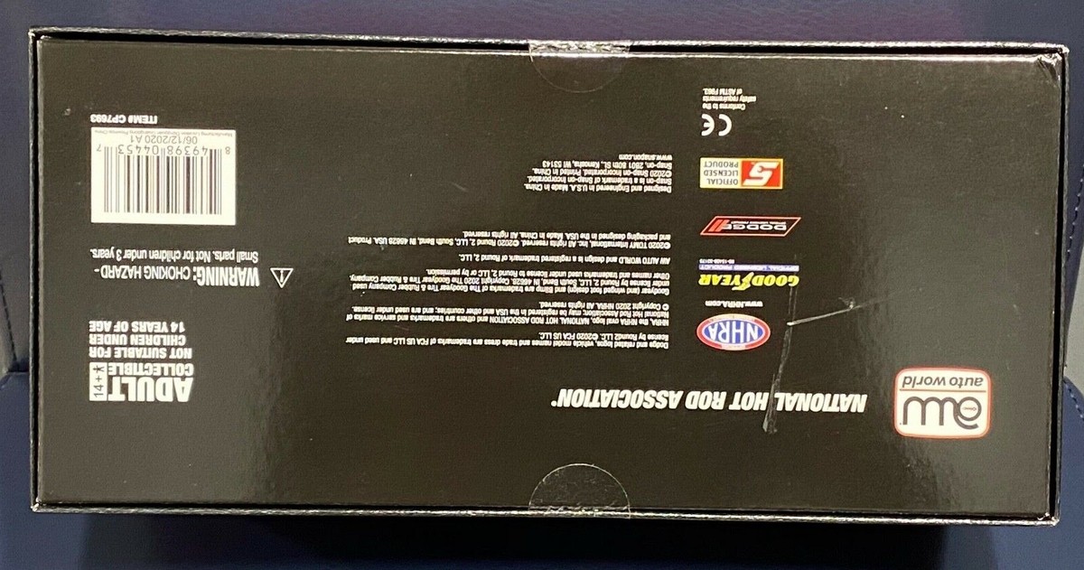 Snap on 100 Anniversary 1/24 Diecast Cruz Pedregon Dodge Charger