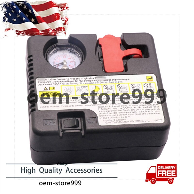 OEM Emergency Tire Puncture Repair Kit Air Compressor without