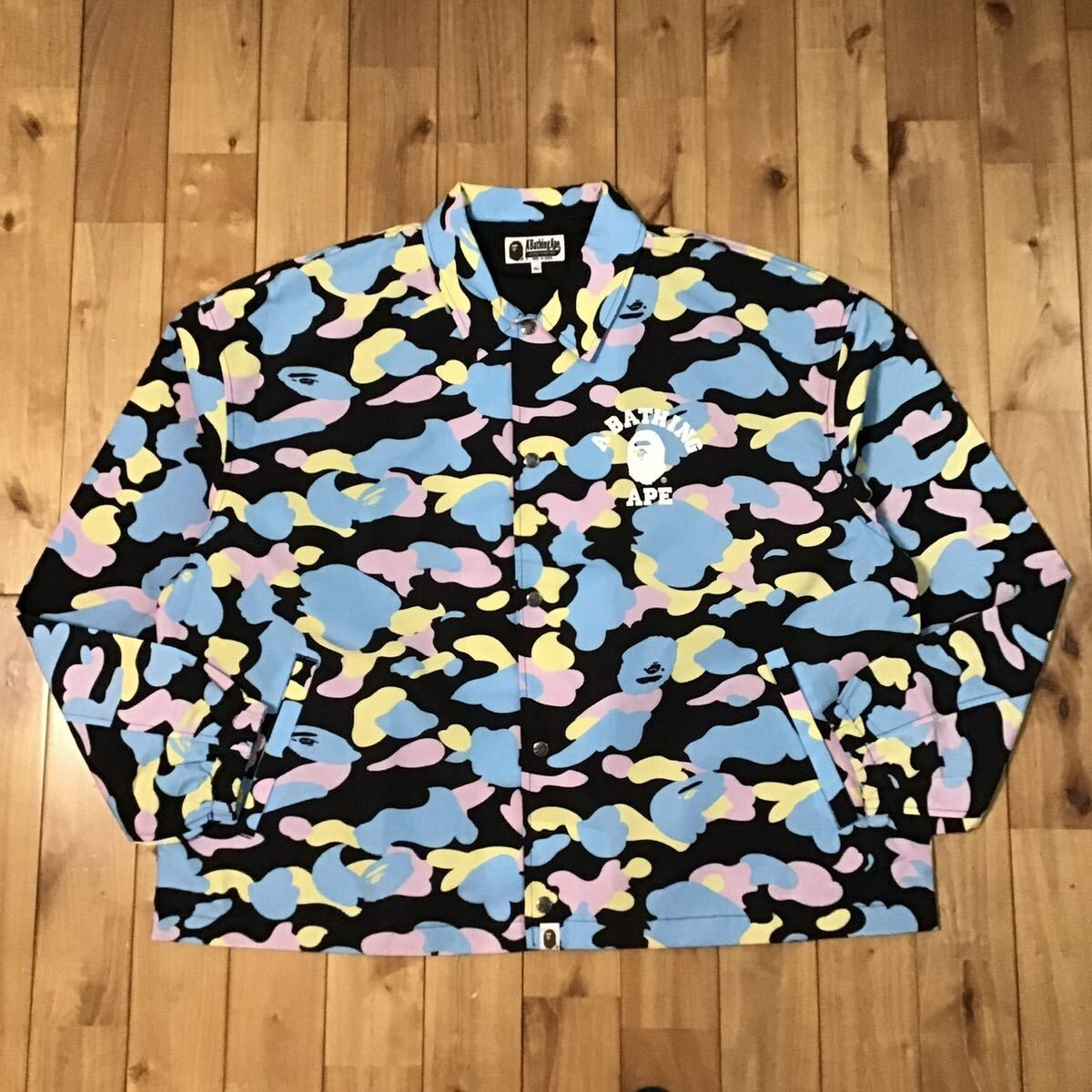 BAPE cotton candy camo coach jacket multi camo A Bathing Ape Size
