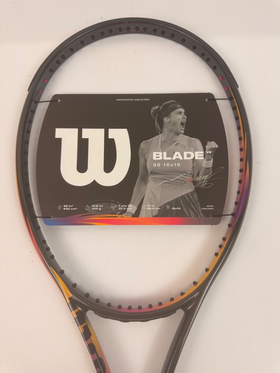 NEW Wilson Blade V9 16x19 Fighter Aryna Sabalenka Limited Edition
