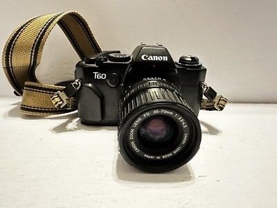 Canon T60 Film Camera With FD 35-70mm Zoom lens | eBay