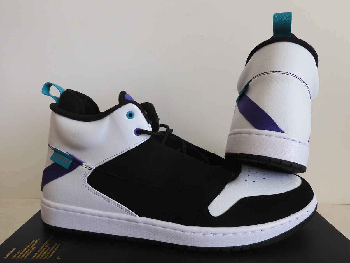 NIKE AIR JORDAN FADEAWAY BLACK-TURBO GREEN-WHITE SZ 14 [AO1329-035